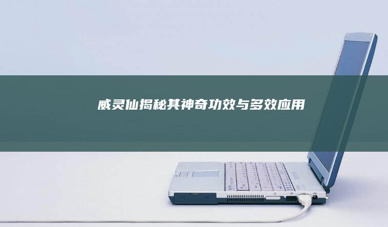 威灵仙：揭秘其神奇功效与多效应用